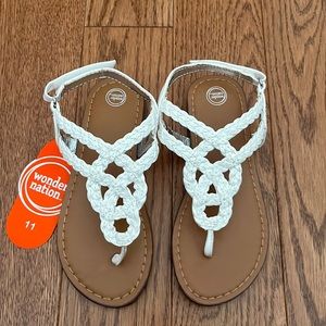Girls White Sandals